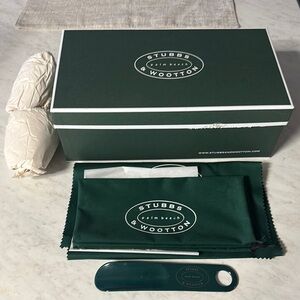 🐲✨Stubbs & Wootton Dark Green Shoe empty Box Set✨🐲. Sold as is !!!!!